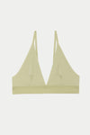 BASERANGE Bamboo Fiber and Cotton Wire-Free Wide-Brimmed Bra Collection Soft Underwear France BAS-BRTR-BL-AU25-PIER GREEN